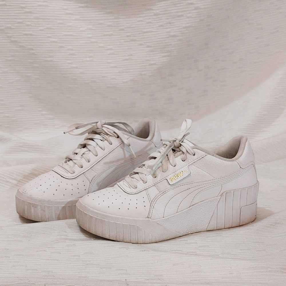 PUMA Women’s White Platform Sneakers